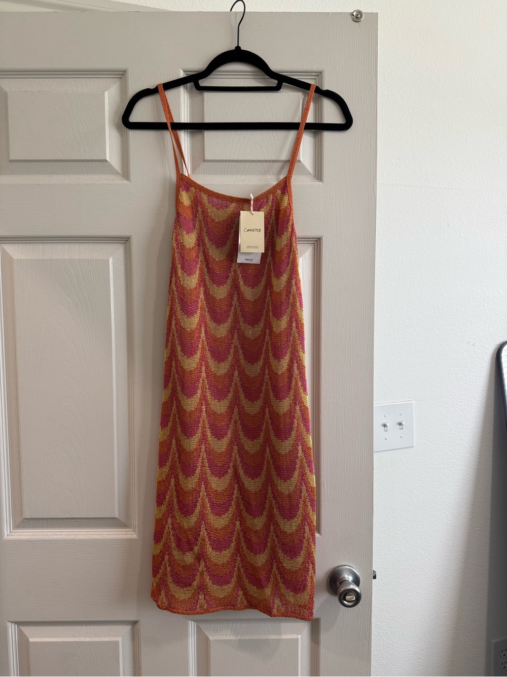 Mango glitter pattern cami dress
